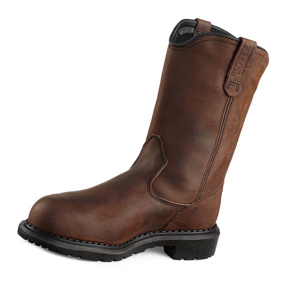 Red Wing SuperSole® 11-inch Safety Toe Metguard Pull-On Men's Waterproof Boots Coffee | ZA 384LIS